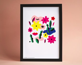 Impresión de arte abstracto de primavera / Kunstdruck Poster Abstrakt Frühling