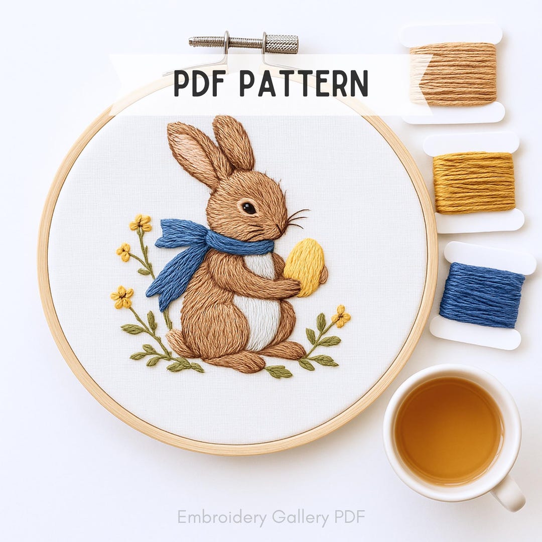 Peter Rabbit Applique Pattern Peter Rabbit Embroidery Pattern, DIY Nursery Decor (PDF Pattern, 6 ...