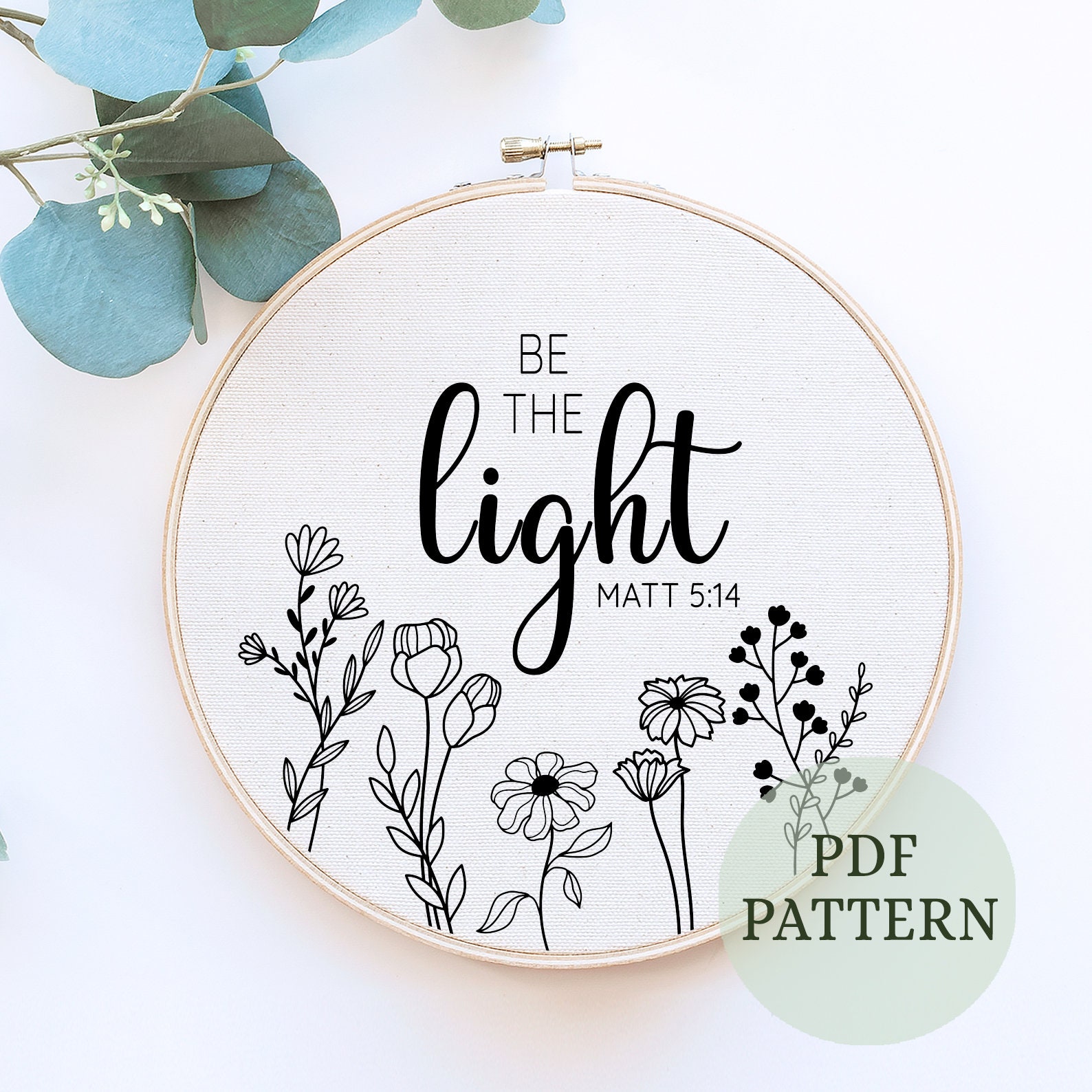 be-the-light-hand-emroidery-pattern-matthew-5-14-bible-verse-bible-verse-verses-for-women-hymn-art-christian-verses-diy-handmade-etsy