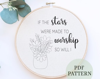 Kindness & Wisdom Embroidery Pattern: Inspirational Quote (Digital Download)