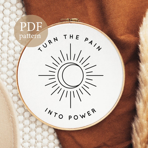 Pain Embroidery Etsy