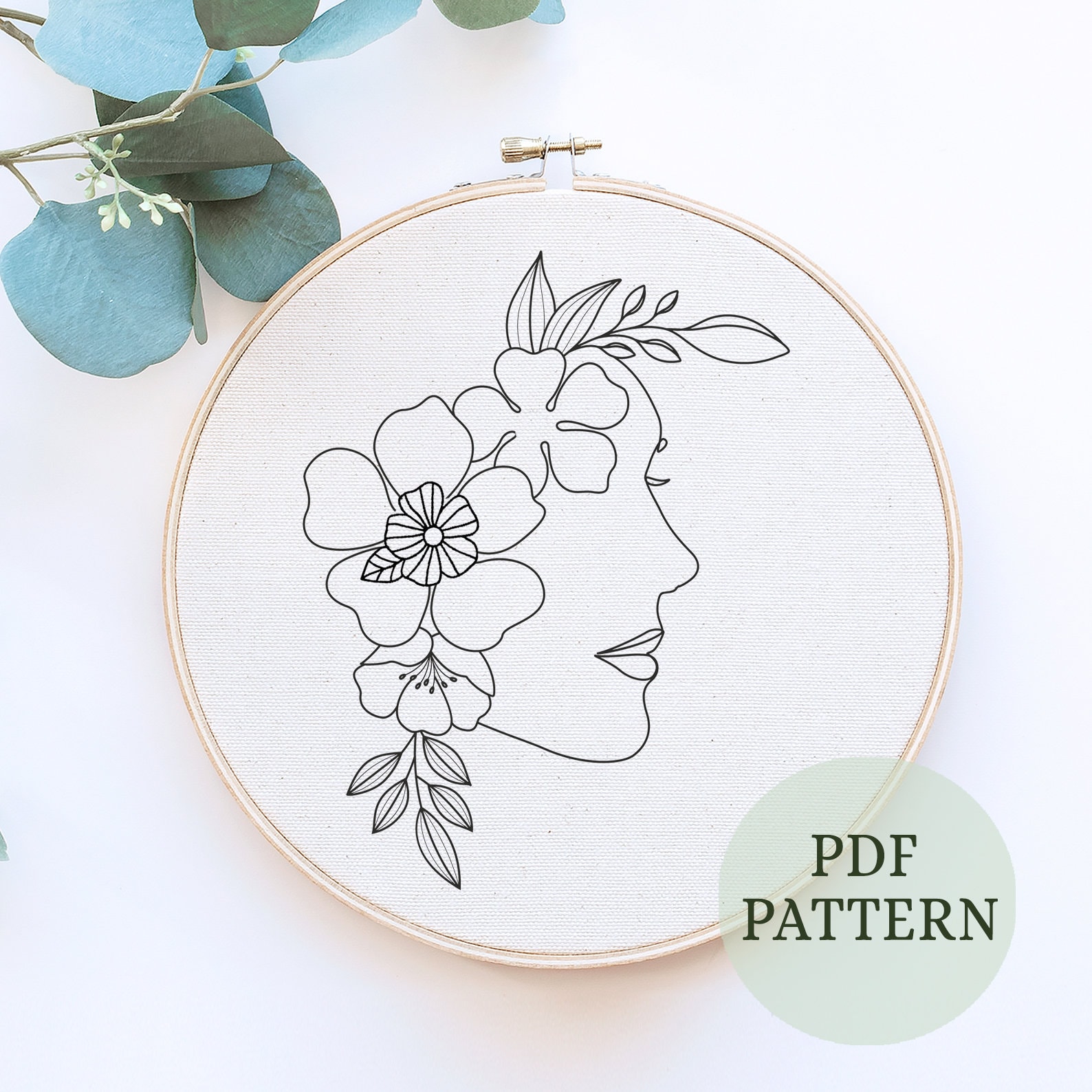 Floral Lady Hand Embroidery Pattern, Boho Flower Head Woman Hand Embroidery Pattern, PDF Instant Download, DIY Hoop Art , Flower Head Girl - Etsy floral-lady-hand-embroidery-pattern-boho-flower-head-woman-hand-embroidery-pattern-pdf-instant-download-diy-hoop-art-flower-head-girl-etsy