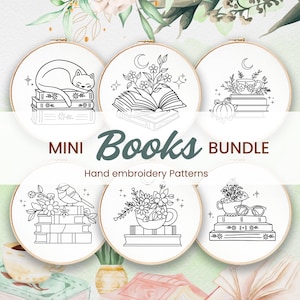 Floral Bücher Handstickmuster Bundle: Anfänger Designs (PDF)