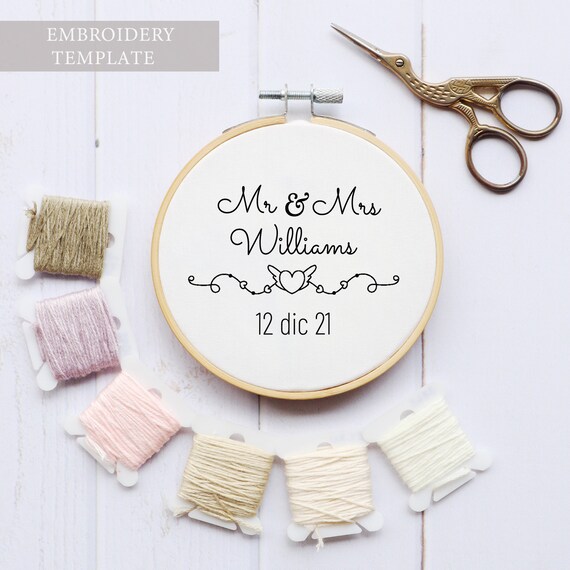 Custom Hand Embroidery Pattern DIY Modern Hand Embroidery Etsy