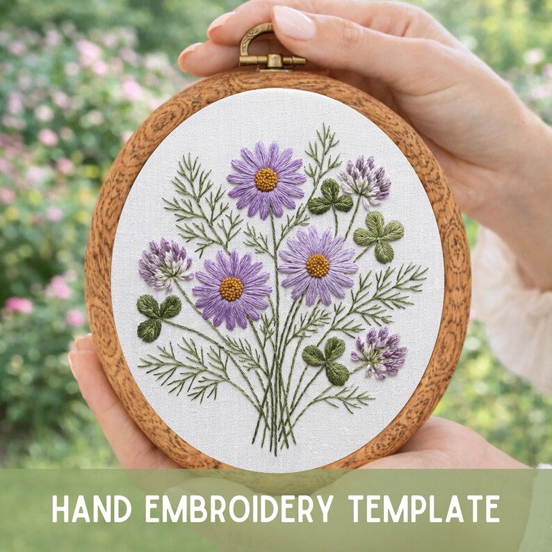 Wildflower Meadow Embroidery PDF Pattern Digital Download Printable ...