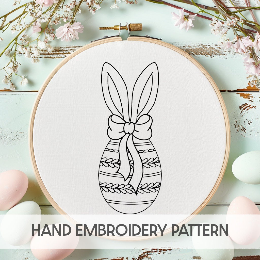Easter Hand Embroidery Pattern Bundle, DIY Decor (digital Download) - Etsy