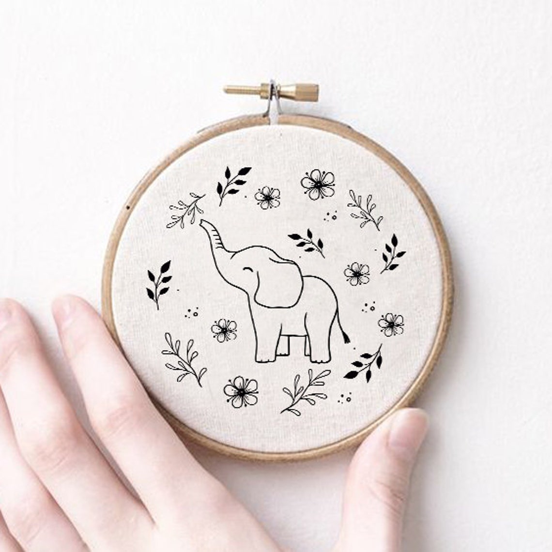 Elephant Hand Embroidery Patterns Elephant Pattern Hand Etsy