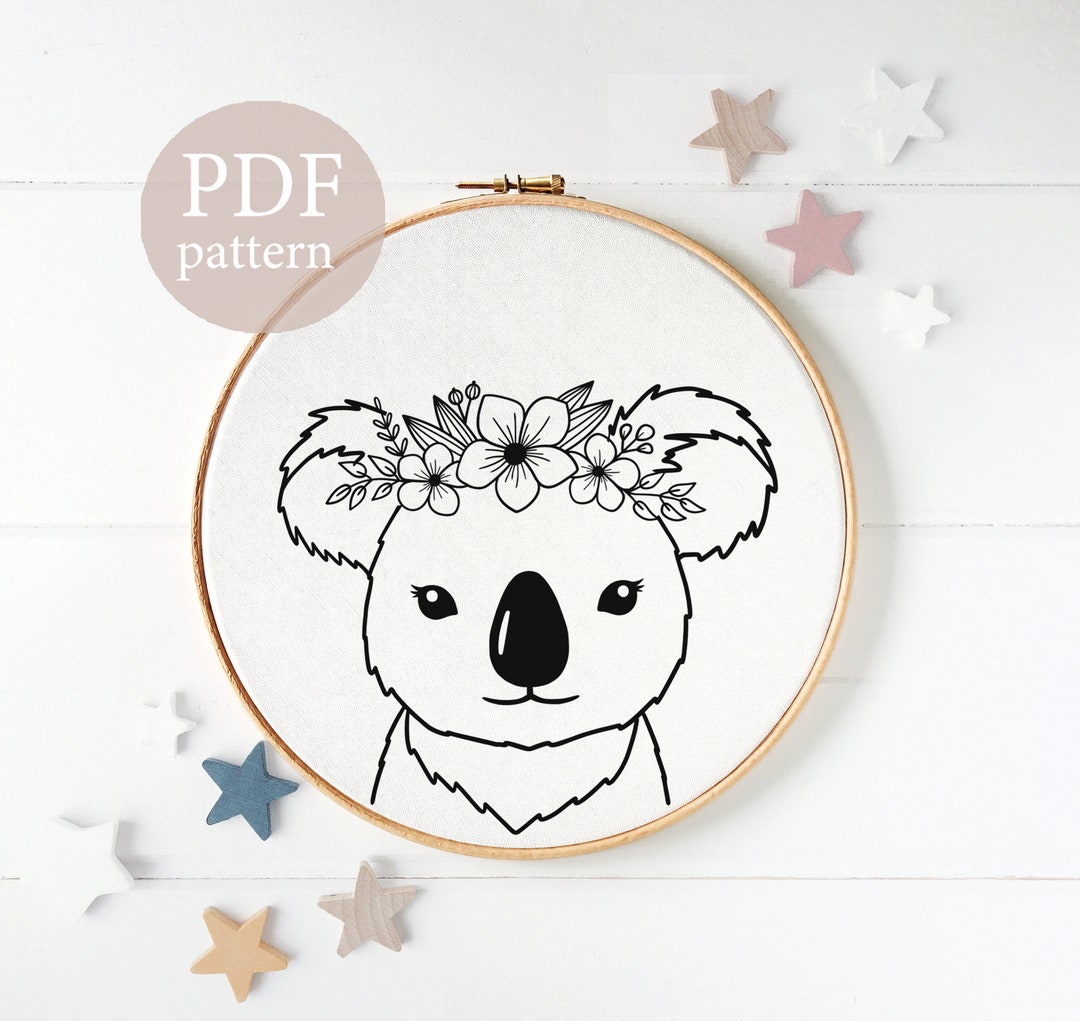 Hand Embroidery Pattern / DIY Easy Digital PDF Hoop Art / - Etsy