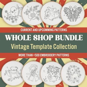 500+ Vintage Stickmuster: Handstickerei Designs (PDF Download)