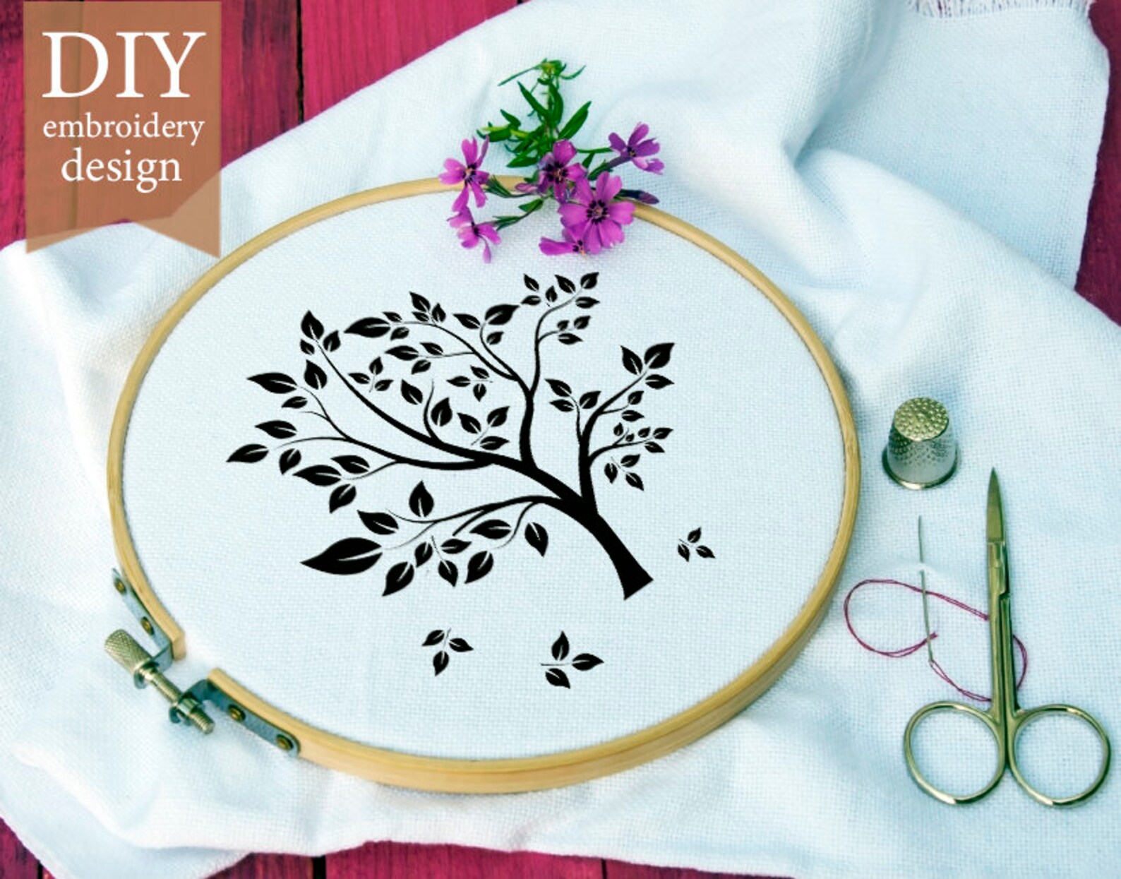 PDF Pattern Tree of Life Hand Embroidery Pattern Embroidery | Etsy