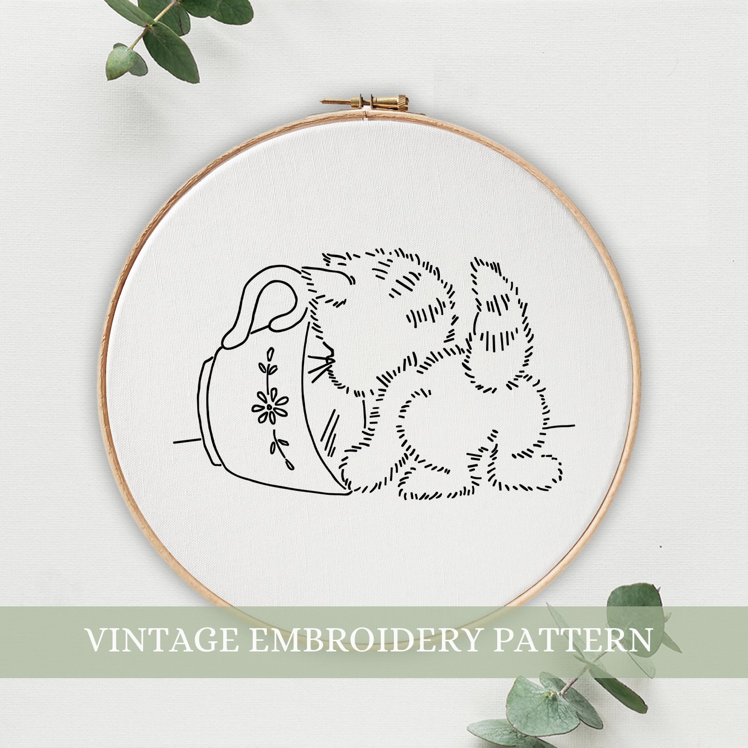 中国作家手刺繍額