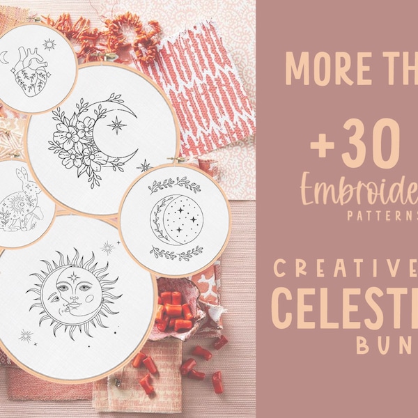 Celestial Machine Embroidery Designs Etsy