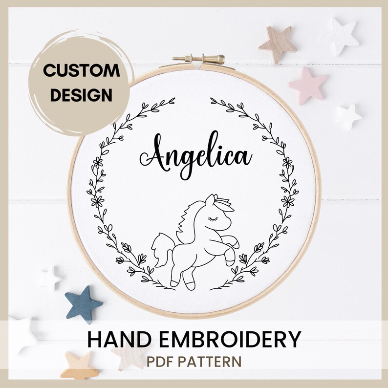 Newborn Embroidery, Baby Shower Embroidery, Name Stitching, Embroidery