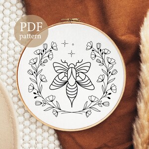 Bumble Bee Hand Embroidery Pattern, PDF Instant Download, Bee ...