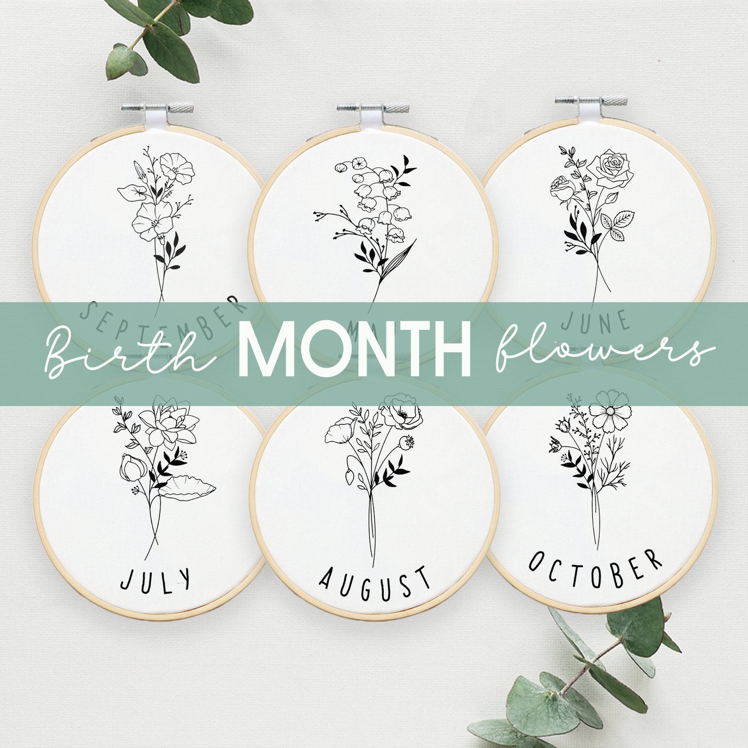 EMBROIDERY BUNDLE, Hand Embroidery Patterns, Birth Month Flower Collection, PDF Embroidery Pattern, Month Flower Designs, Embroidery Hoop - Etsy Canada EMBROIDERY BUNDLE, Hand Embroidery Patterns, Birth Month Flower Collection, PDF Embroidery Pattern, Month Flower Designs, Embroidery Hoop - Etsy Canada