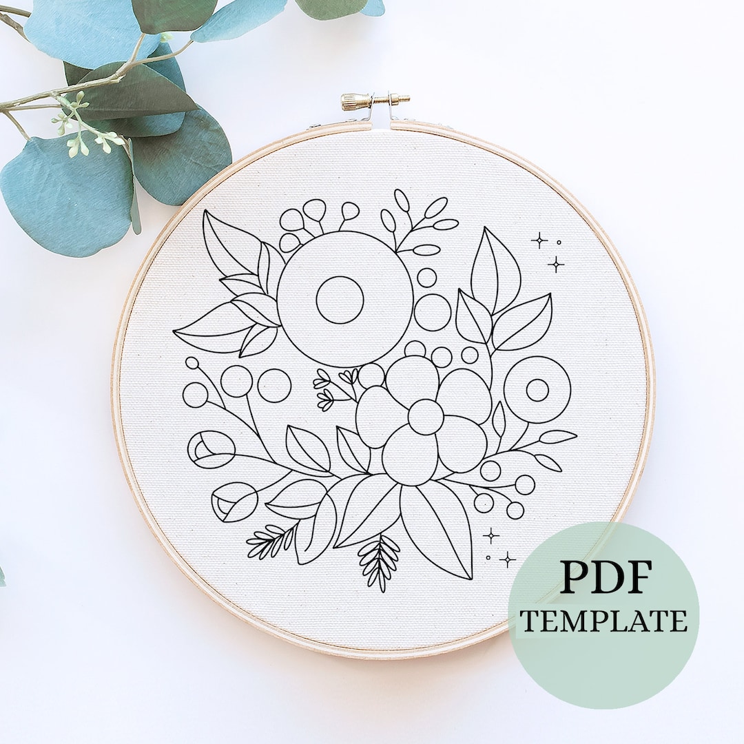 Wildebloom Pattern Program Wildflower Embroidery Pattern: Botanical Design (PDF Download) - Etsy