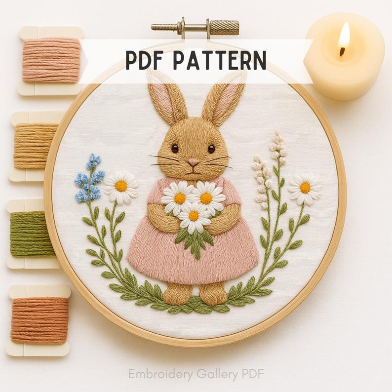 Felt Peter Rabbit Pattern Peter Rabbit Embroidery Pattern, Vintage Nursery Decor (PDF Pattern 6 ...