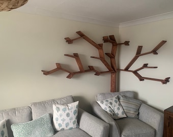 Bespoke tree shaped bookshelf