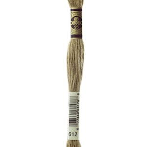 DMC 612 cotton embroidery floss 100% cotton embroidery thread embroidery fiber embroidery string mouline cotton mouline fiber mouline string