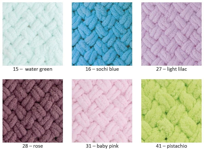 Yarn Alize Puffy plush yarn Puffy Color yarn loops yarn children's yarn baby yarn blanket yarn plaid yarn velvet yarn no hook yarn no needle image 3