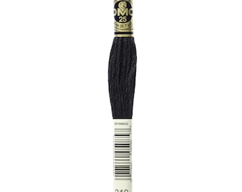 DMC 310 cotton embroidery floss 100% cotton embroidery thread embroidery fiber embroidery string mouline cotton mouline fiber mouline string