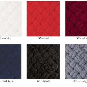 Yarn Alize Puffy plush yarn Puffy Color yarn loops yarn children's yarn baby yarn blanket yarn plaid yarn velvet yarn no hook yarn no needle image 4