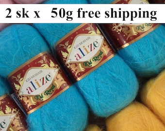 ARGUE KID MOHAIR&ALPACA＆WOOL BLEND YARN Amazon.com: Mohair and Silk Yarn Drops Kid-Silk, 0 or Lace, 2 Ply