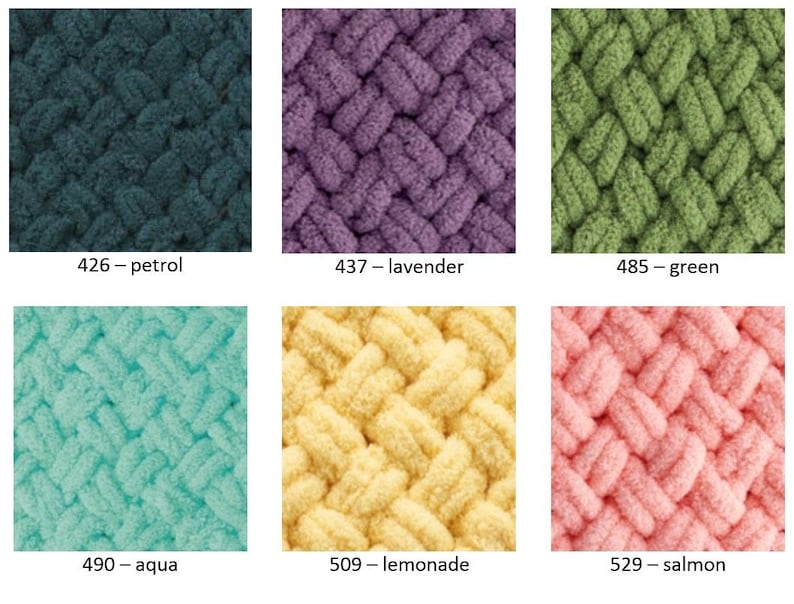 Yarn Alize Puffy plush yarn Puffy Color yarn loops yarn children's yarn baby yarn blanket yarn plaid yarn velvet yarn no hook yarn no needle image 8