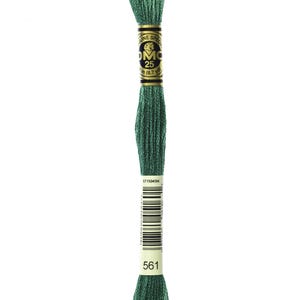 DMC 561 cotton embroidery floss 100% cotton embroidery thread embroidery fiber embroidery string mouline cotton mouline fiber mouline string