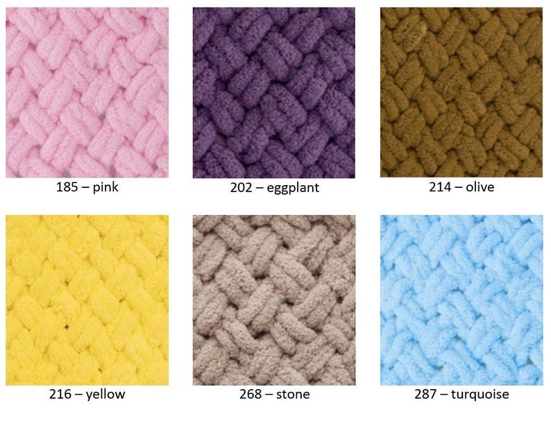 Yarn Alize Puffy plush yarn Puffy Color yarn loops yarn children's yarn baby yarn blanket yarn plaid yarn velvet yarn no hook yarn no needle image 6
