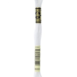 DMC B5200 cotton embroidery floss 100% cotton embroidery thread embroidery fiber embroidery string mouline cotton mouline fiber mouline
