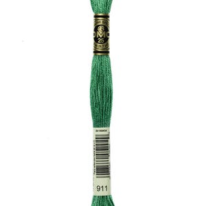 DMC 911 cotton embroidery floss 100% cotton embroidery thread embroidery fiber embroidery string mouline cotton mouline fiber mouline string