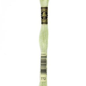 DMC 772 cotton embroidery floss 100% cotton embroidery thread embroidery fiber embroidery string mouline cotton mouline fiber mouline string