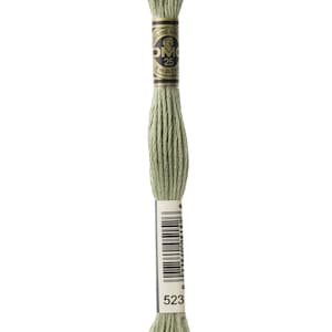 DMC 523 cotton embroidery floss 100% cotton embroidery thread embroidery fiber embroidery string mouline cotton mouline fiber mouline string