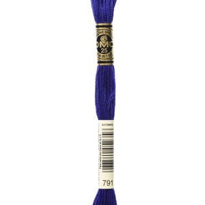 DMC 791 cotton embroidery floss 100% cotton embroidery thread embroidery fiber embroidery string mouline cotton mouline fiber mouline string