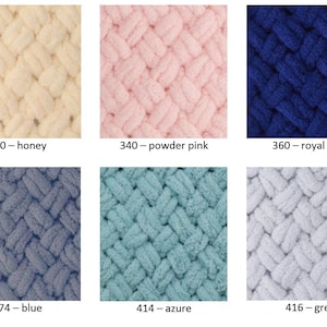 Yarn Alize Puffy plush yarn Puffy Color yarn loops yarn children's yarn baby yarn blanket yarn plaid yarn velvet yarn no hook yarn no needle image 7