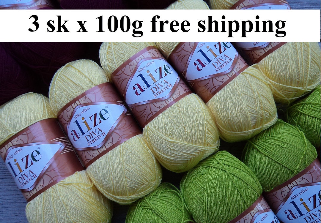 Yarn Alize Diva Stretch 3skx100g Yarn Swimsuit Yarn Bikini Yarn