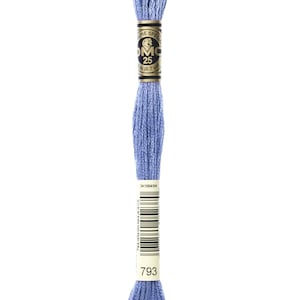 DMC 793 cotton embroidery floss 100% cotton embroidery thread embroidery fiber embroidery string mouline cotton mouline fiber mouline string