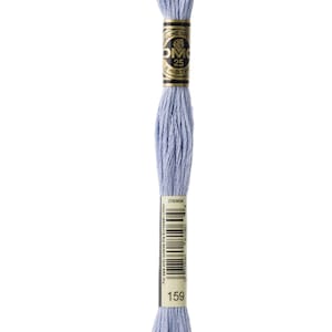 DMC 159 cotton embroidery floss 100% cotton embroidery thread embroidery fiber embroidery string mouline cotton mouline fiber mouline string