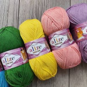 Yarn Alize Cotton Gold yarn cotton thread crochet cotton knitting cotton string cotton cotton fiber yarn toys yarn amigurumi yarn Turkish