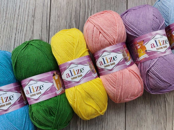 Yarn Alize Cotton Gold yarn cotton thread crochet cotton knitting cotton string cotton cotton fiber yarn toys yarn amigurumi yarn Turkish