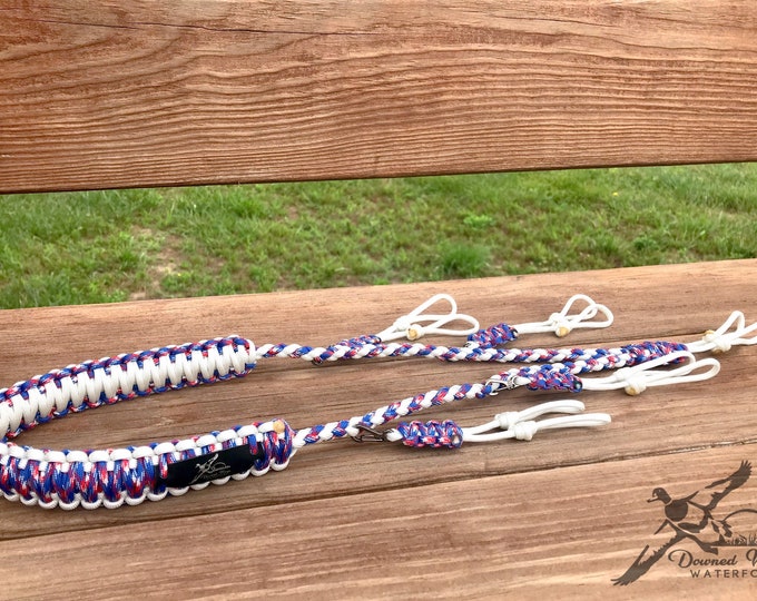Handmade Paracord Duck Call Lanyard: Adjustable 5-Drop Hunting Holder