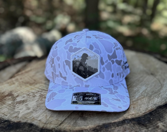 Richardson 1010 Hat | Waterfowl Lab Patch Cap | Marsh Hunting Dog Trucker Hat | Waterfall Labrador Outdoor Hunting Hat