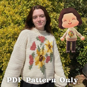 Mom&#39;s Sweater Crochet Pattern - ACNH Inspired (PDF Pattern Only)