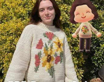 Mom's Sweater Crochet Pattern - ACNH Inspired (PDF Pattern Only)