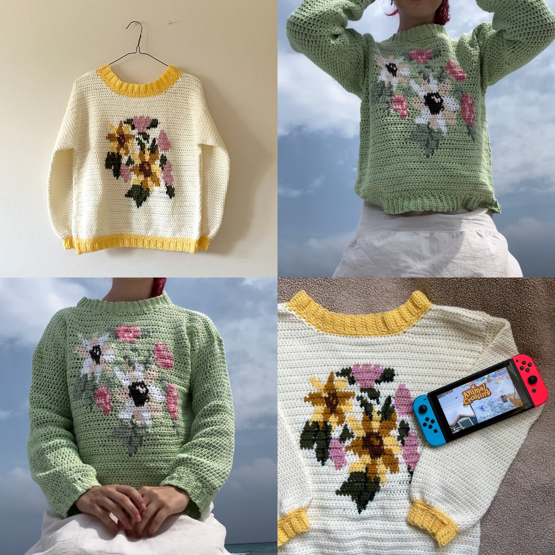 Mom's Sweater Crochet Pattern - ACNH Inspired (PDF Pattern Only