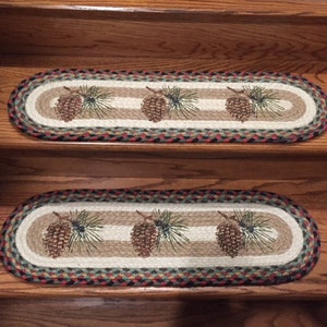 Pinecone Decorative Stair Tread of Table Runner