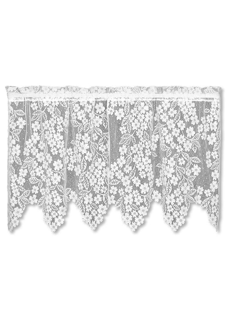 Dogwood White Lace Valance Etsy