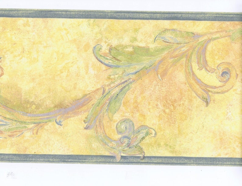 Tuscan Scroll Wallpaper Border Etsy