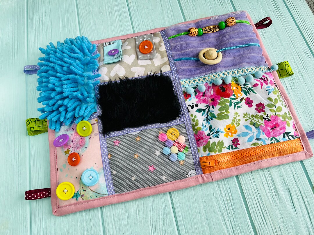 Dementia Fidget Toy, Activity Mat for Elderly, Alzheimer's Gift, Autism Sensory Mat, Blanket